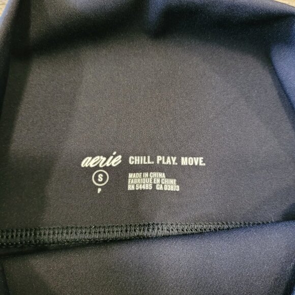 AERIE | Hi-Rise Mesh Bike Shorts w/ Pockets | Sz. S - Picture 5 of 6